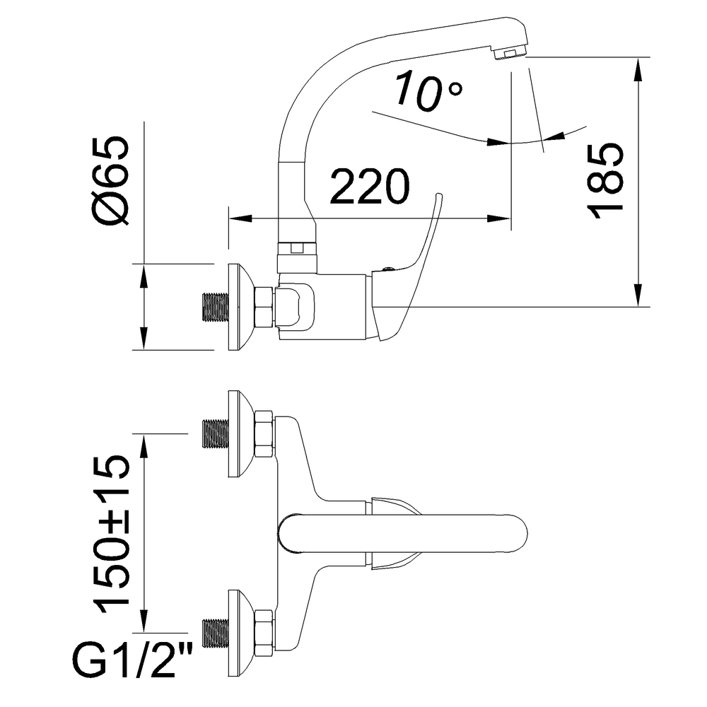 Grifo Fregadero Monomando (ref. 96067) | Grifería Clever