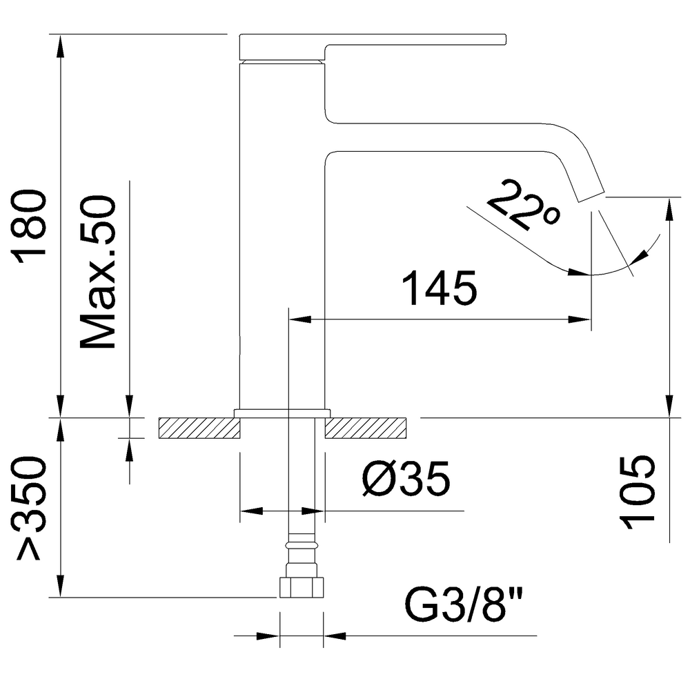 Basin mixer (ref. 61936) | Grifería Clever