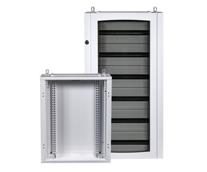 IP30-IP40 Combinable steel surface distribution cabinets. (48-192 modules)