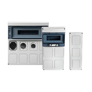 IP65 Boxes for power sockets with knock-out covers