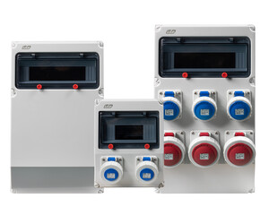 IP67 Boxes with assembled and wired power sockets