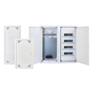 IP40 Flush-fit metal multimedia boxes