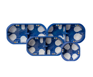 Mechanism boxes for hollow walls