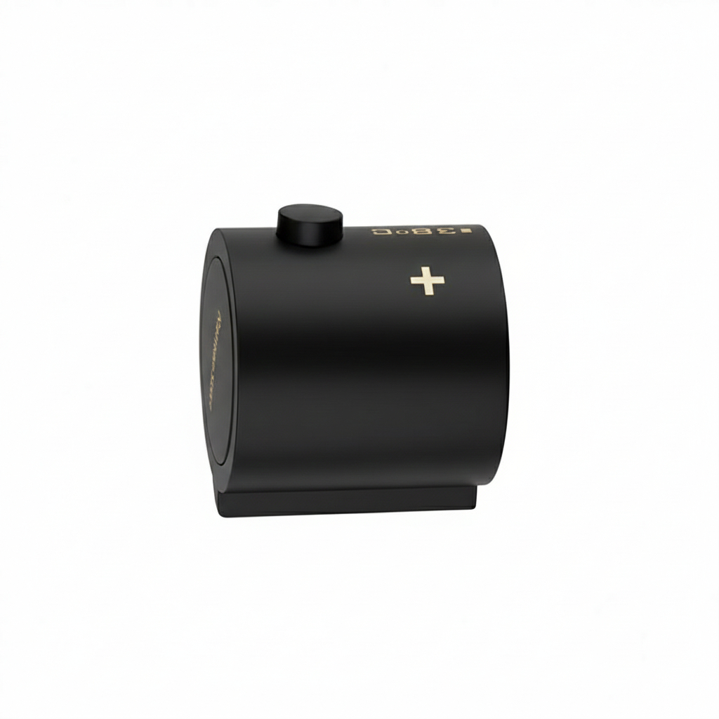 Arola, volante neutro para termostática sin botón, negro mate