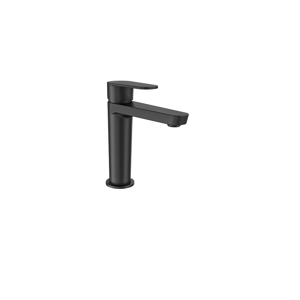 Alexia, monobloc de lavabo M avec système S3, noir mat