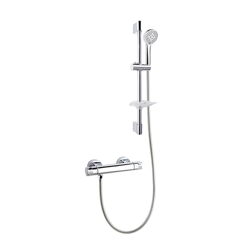 Termotech,termostático de ducha con equipo de ducha,cromo