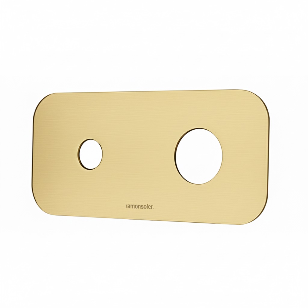 RB20 ORO CEPILLADO PLACA LAVABO EMPOTRADO CON RDCT