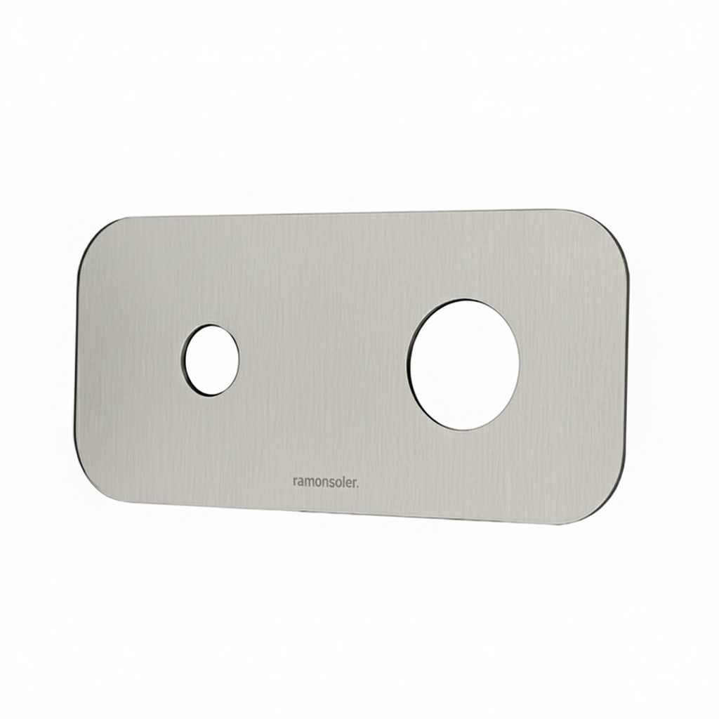 RB20 NIQUEL CEPILLADO PLACA LAVABO EMPOTRADO CON RDCT