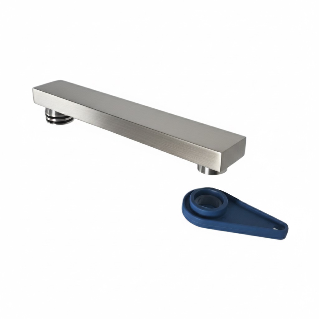 Caño, níquel cepillado