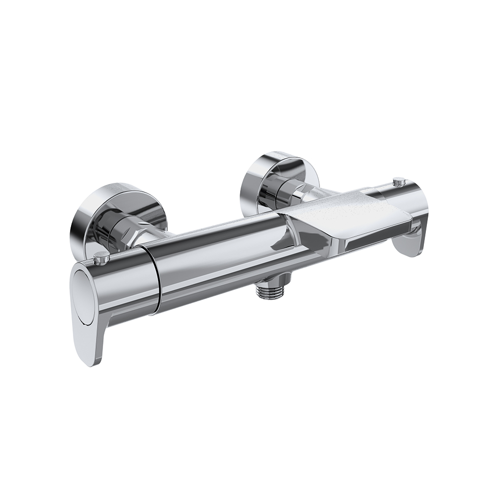 Alexia, Breeam, mitigeur thermostatique bain-douche avec sortie cascade 6L, chrome