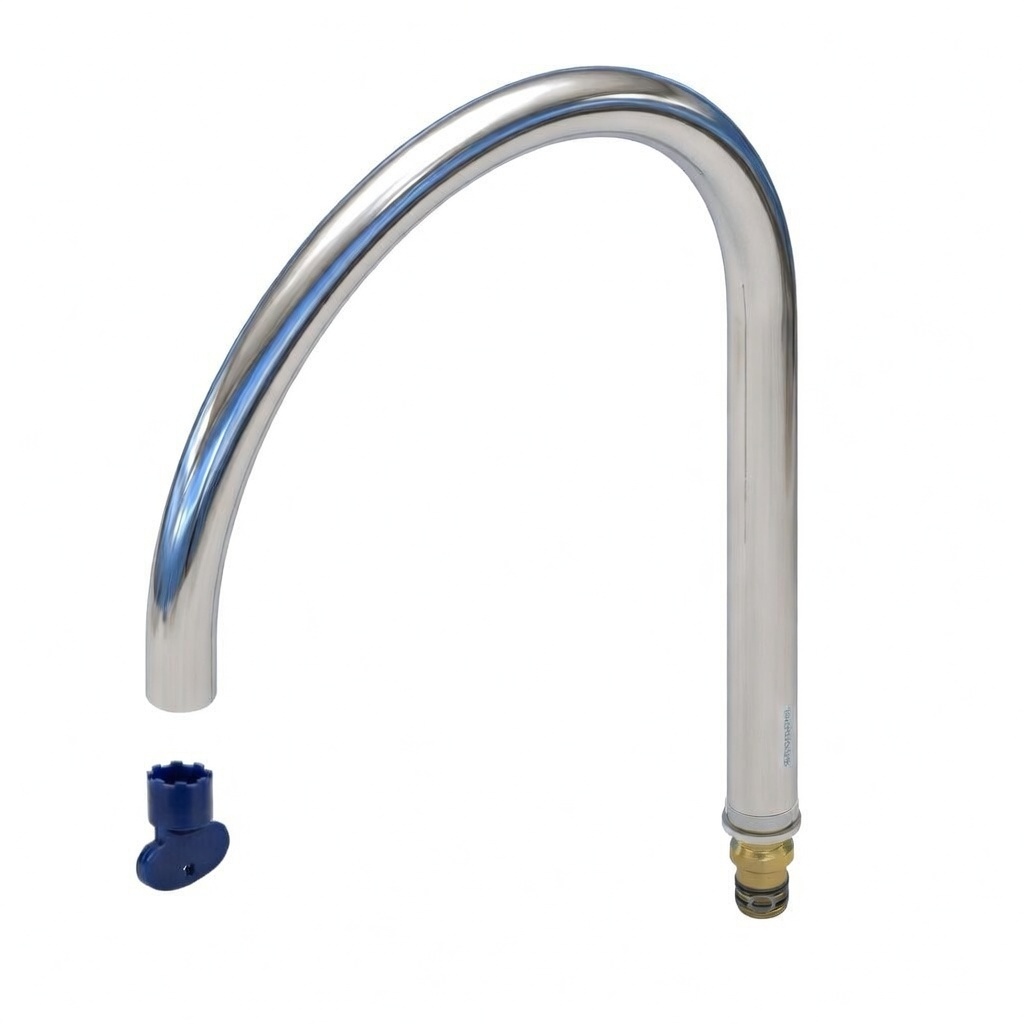 Caño para lavabo, cromo