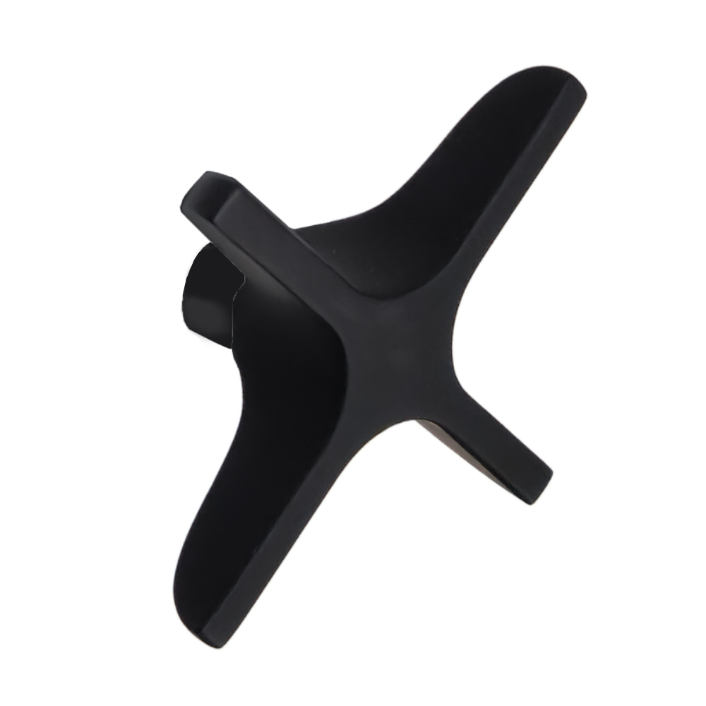Adagio,conjunto de cruz y eje volante para lavabo,fregadero y lavabo repisa,negro mate