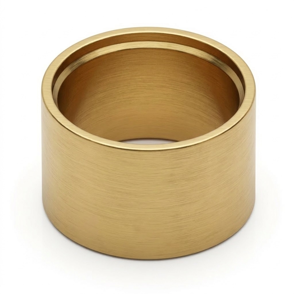 Camisa empotrado, oro cepillado