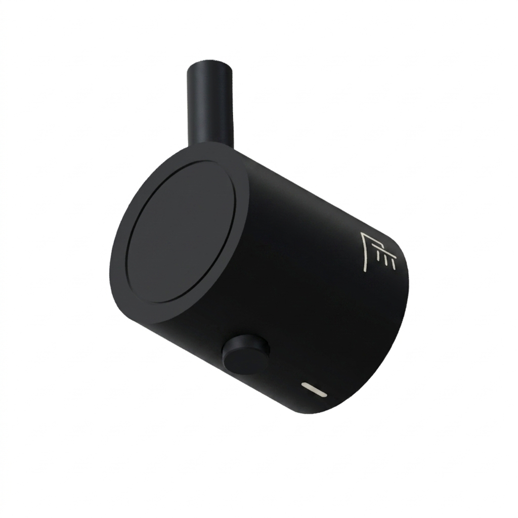 Odisea, volante para rociador-teleducha, negro mate