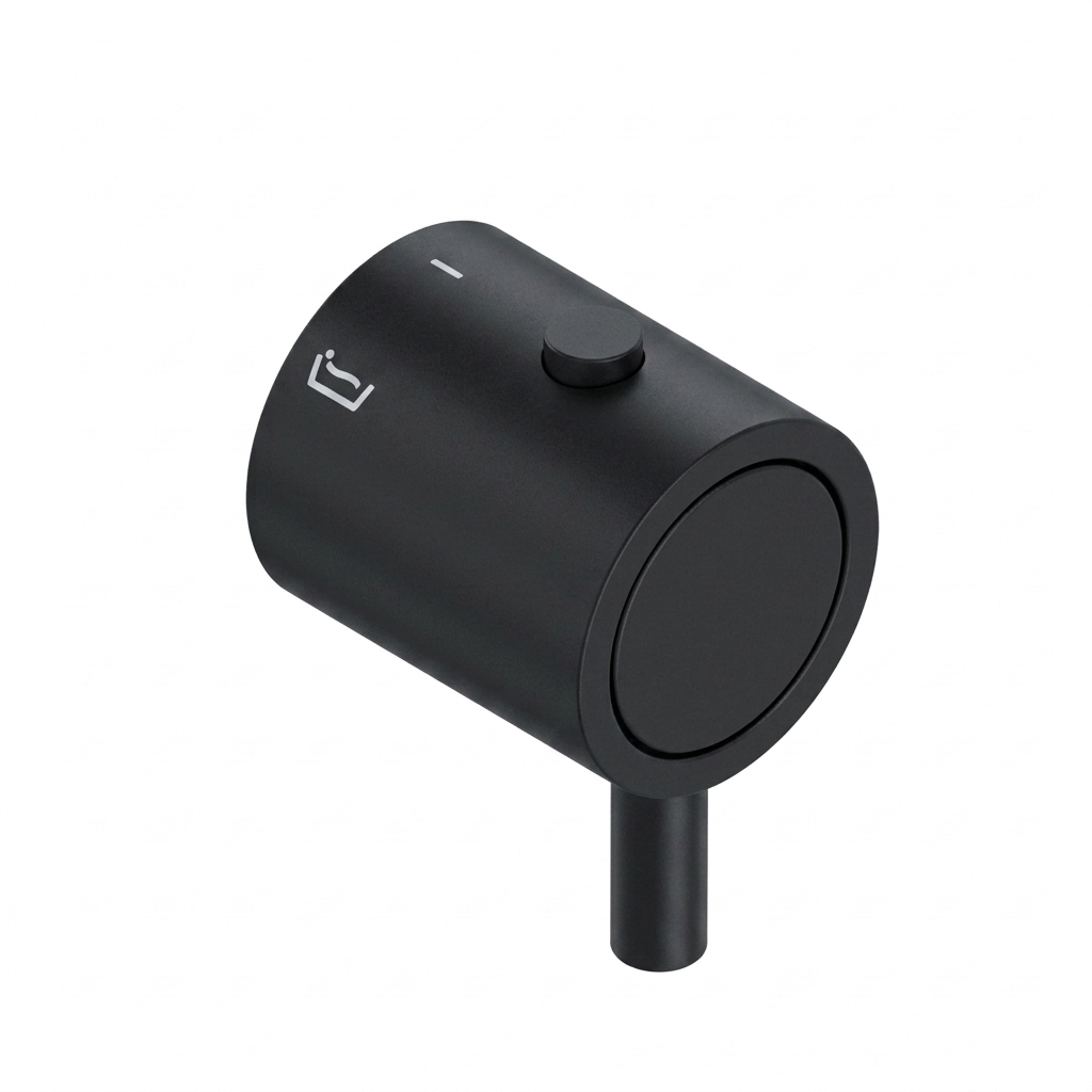 Odisea, volante para baño-ducha, negro mate