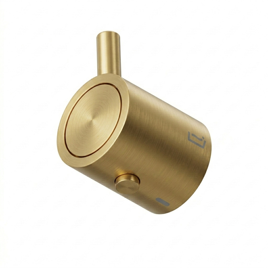 Odisea, bath-shower handwheel, brushed gold