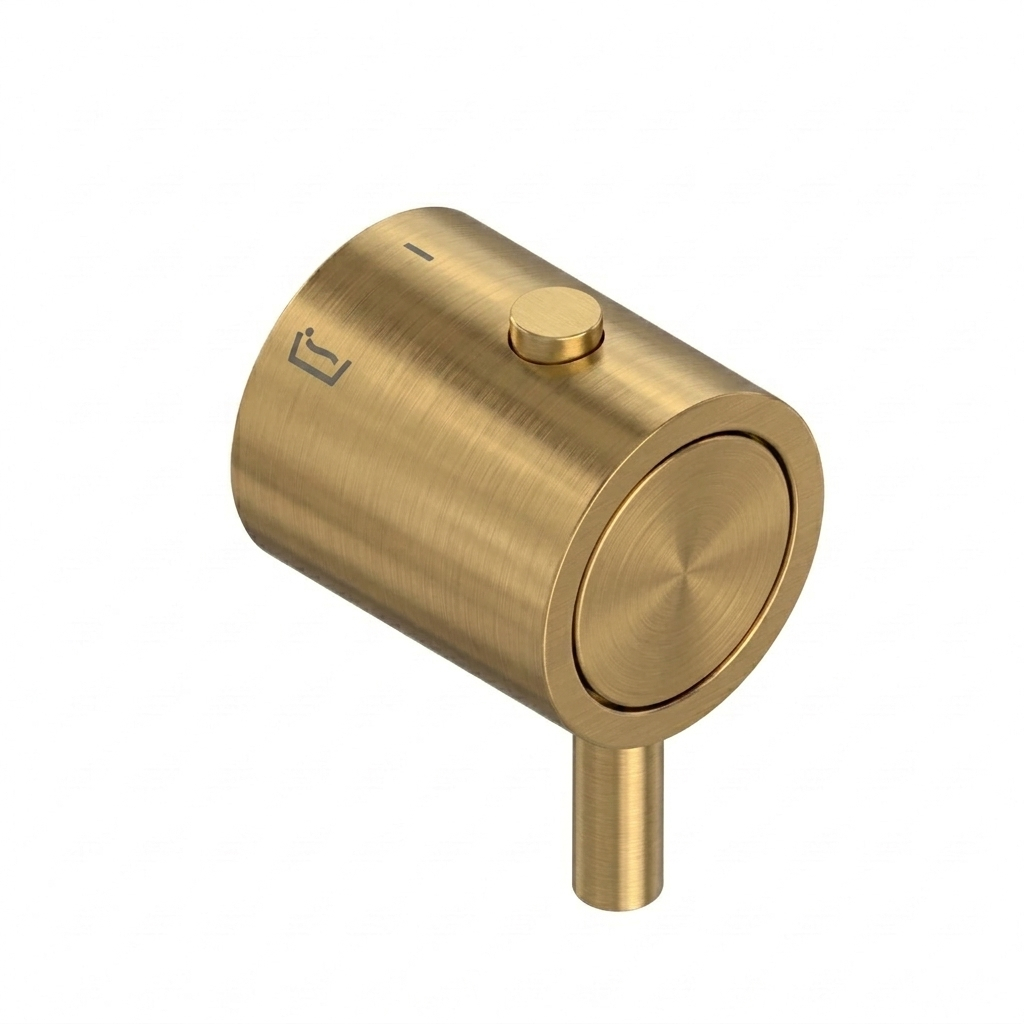 Odisea, volante para baño-ducha, oro cepillado