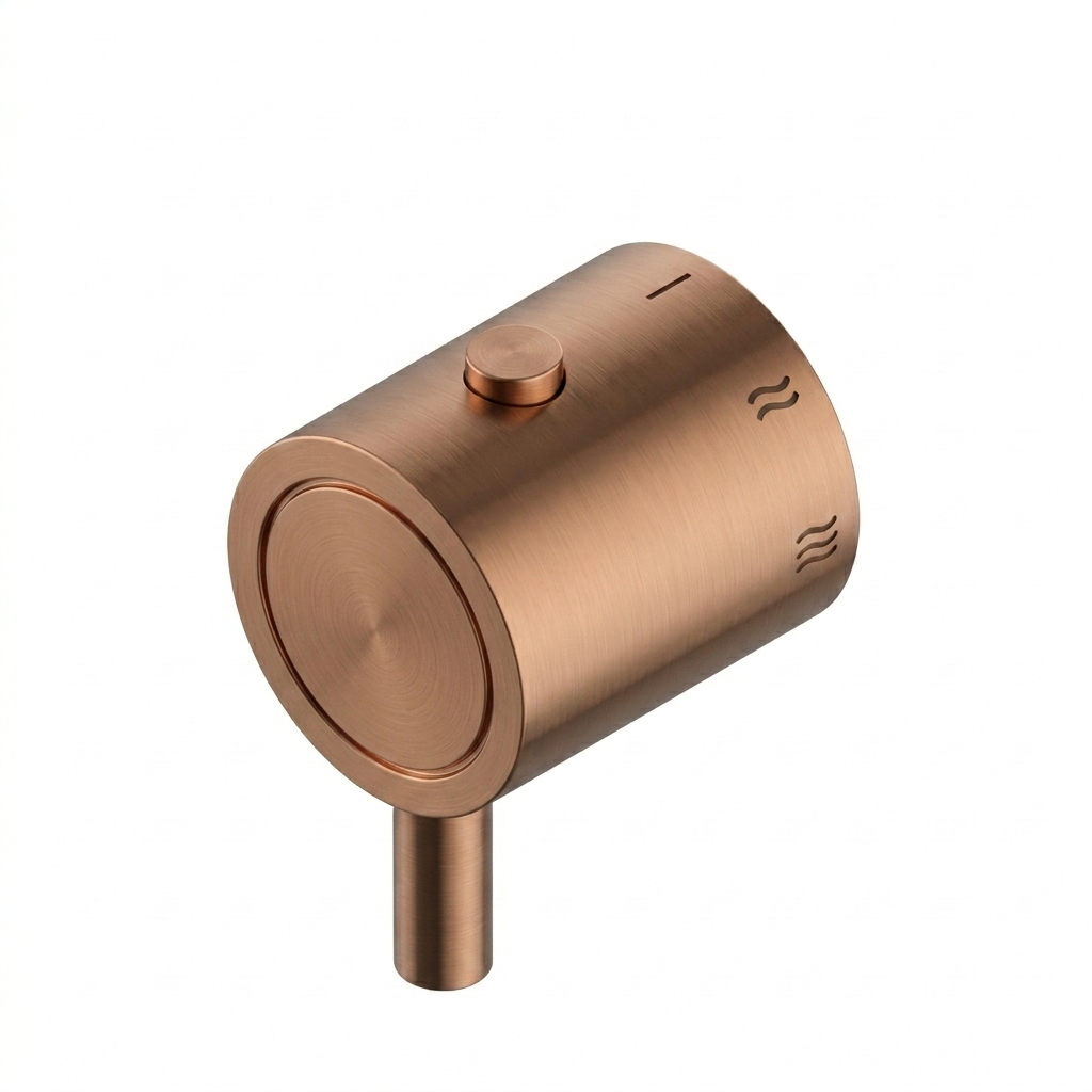 Odisea, volante para caudal, cobre cepillado