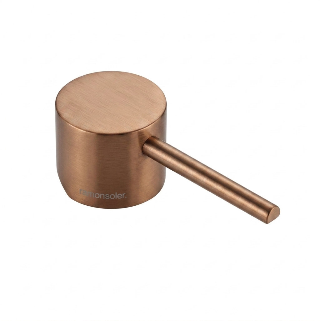 Odisea, maneta monomando de lavabo en bolsa, cobre cepillado