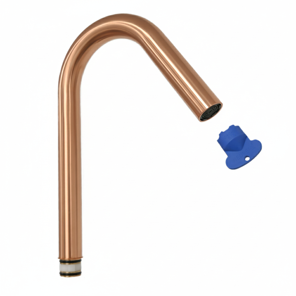 Caño, cobre cepillado