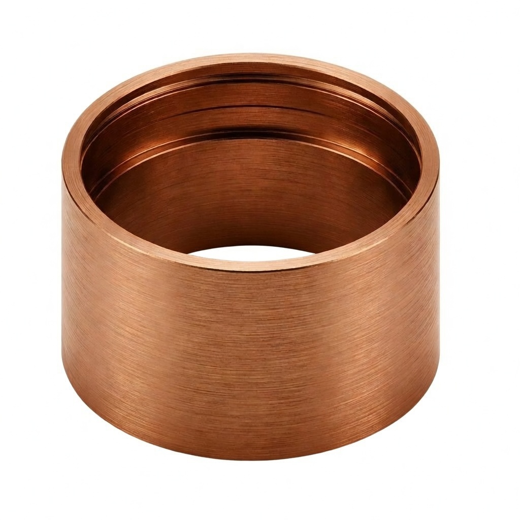 Camisa empotrado, cobre cepillado