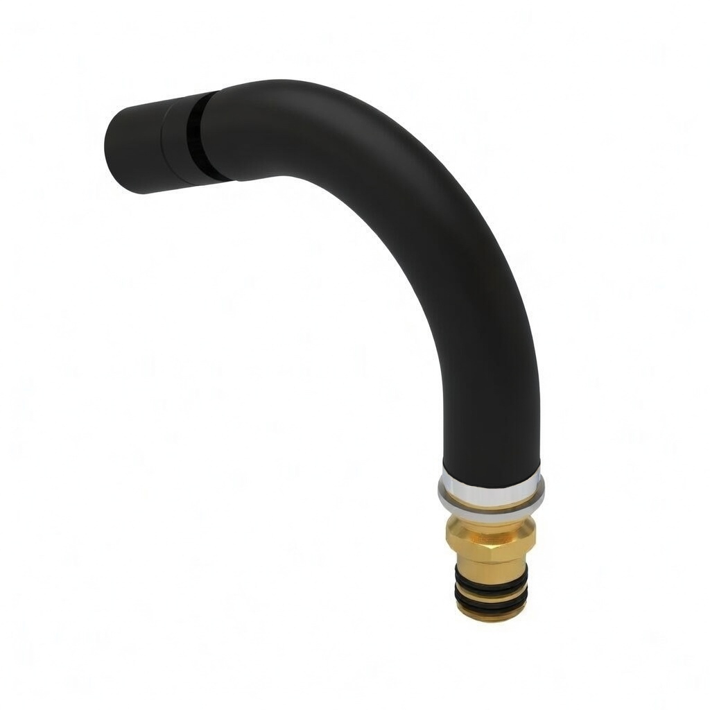 Caño para bidé, negro mate