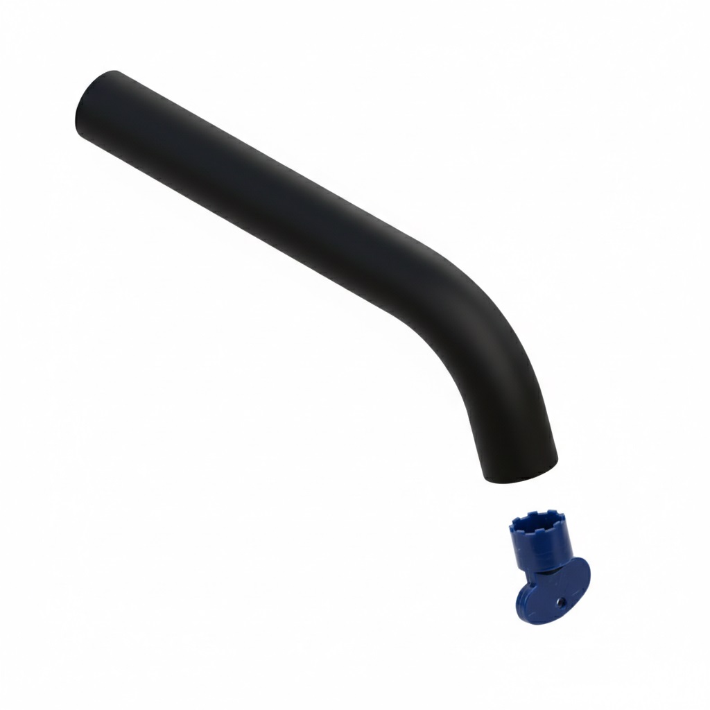 Caño de bañera, negro mate