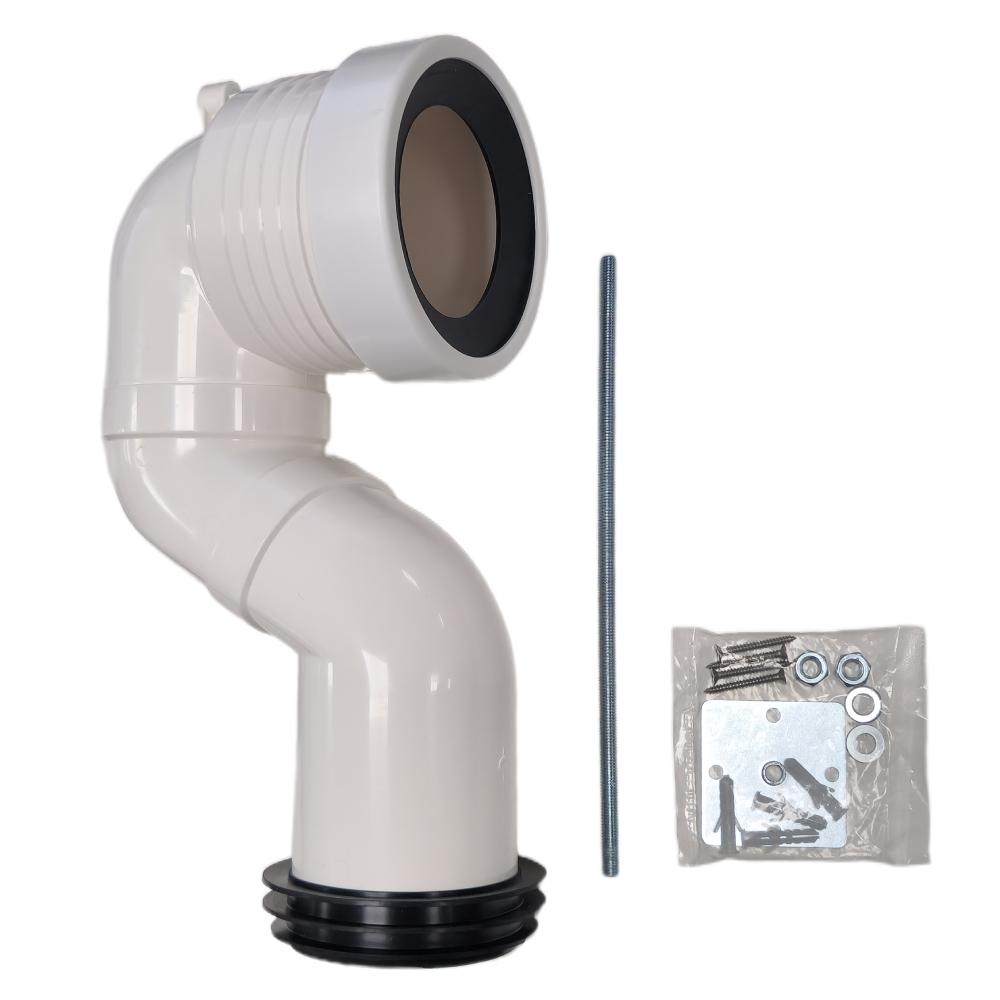 Kit codo desagüe para inodoro Doria