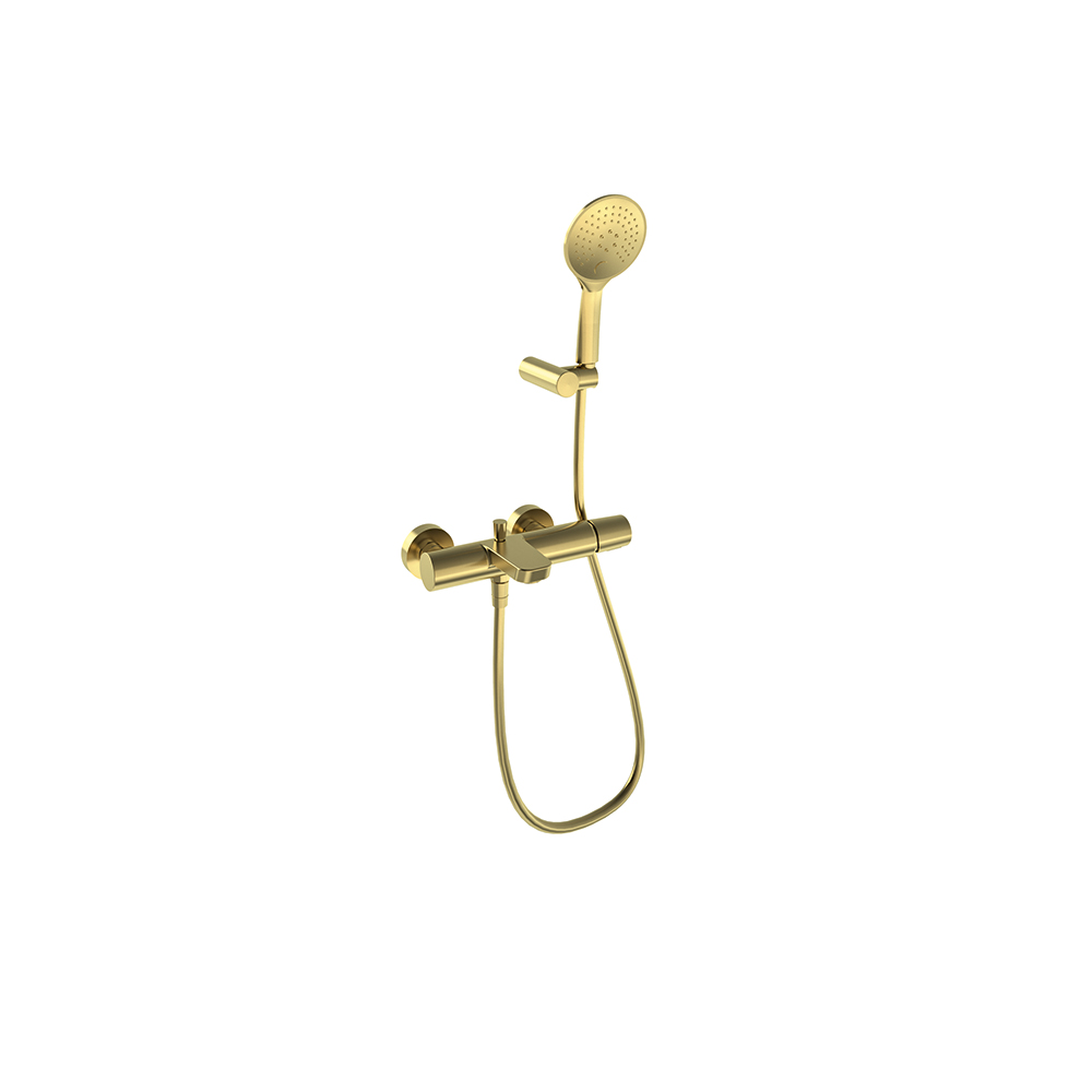 Tzar, monomando de baño-ducha,  oro cepillado