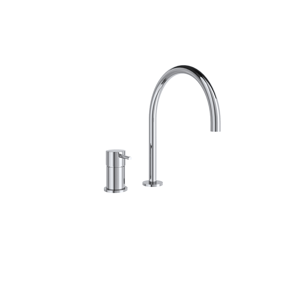 Odisea, monomando de lavabo para repisa, cromo