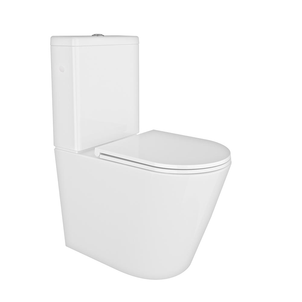 Aquitania, inodoro completo adosado a pared