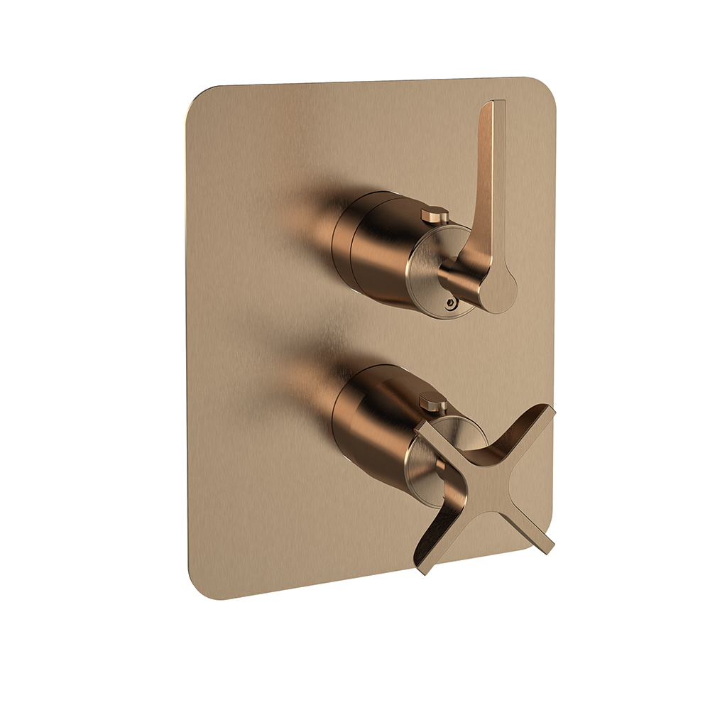 Empotrado de pared, cobre cepillado