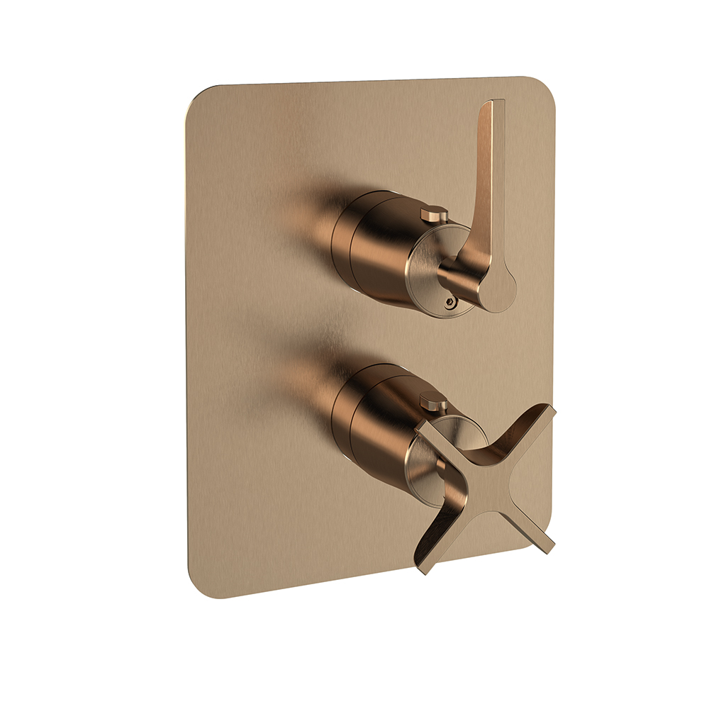 Empotrado de pared, cobre cepillado