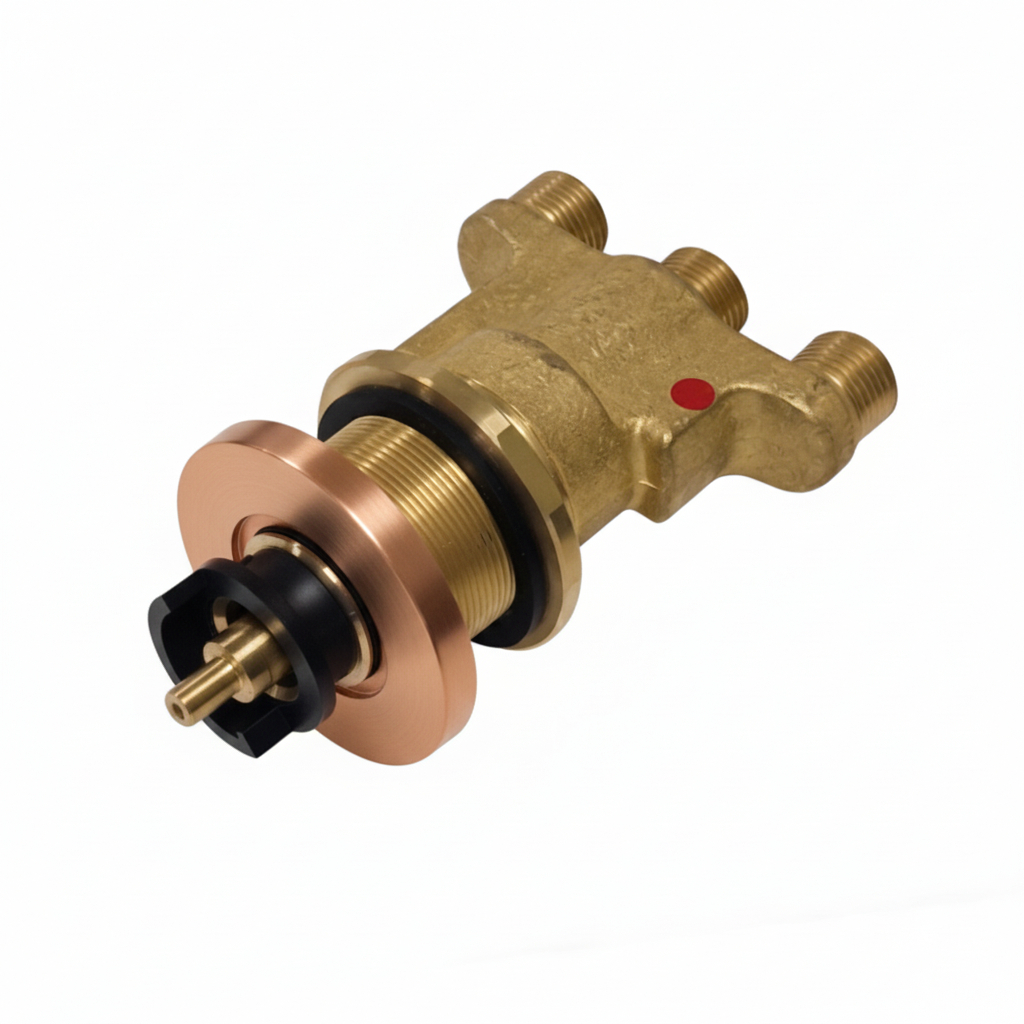 Empotrado de baño, cobre cepillado