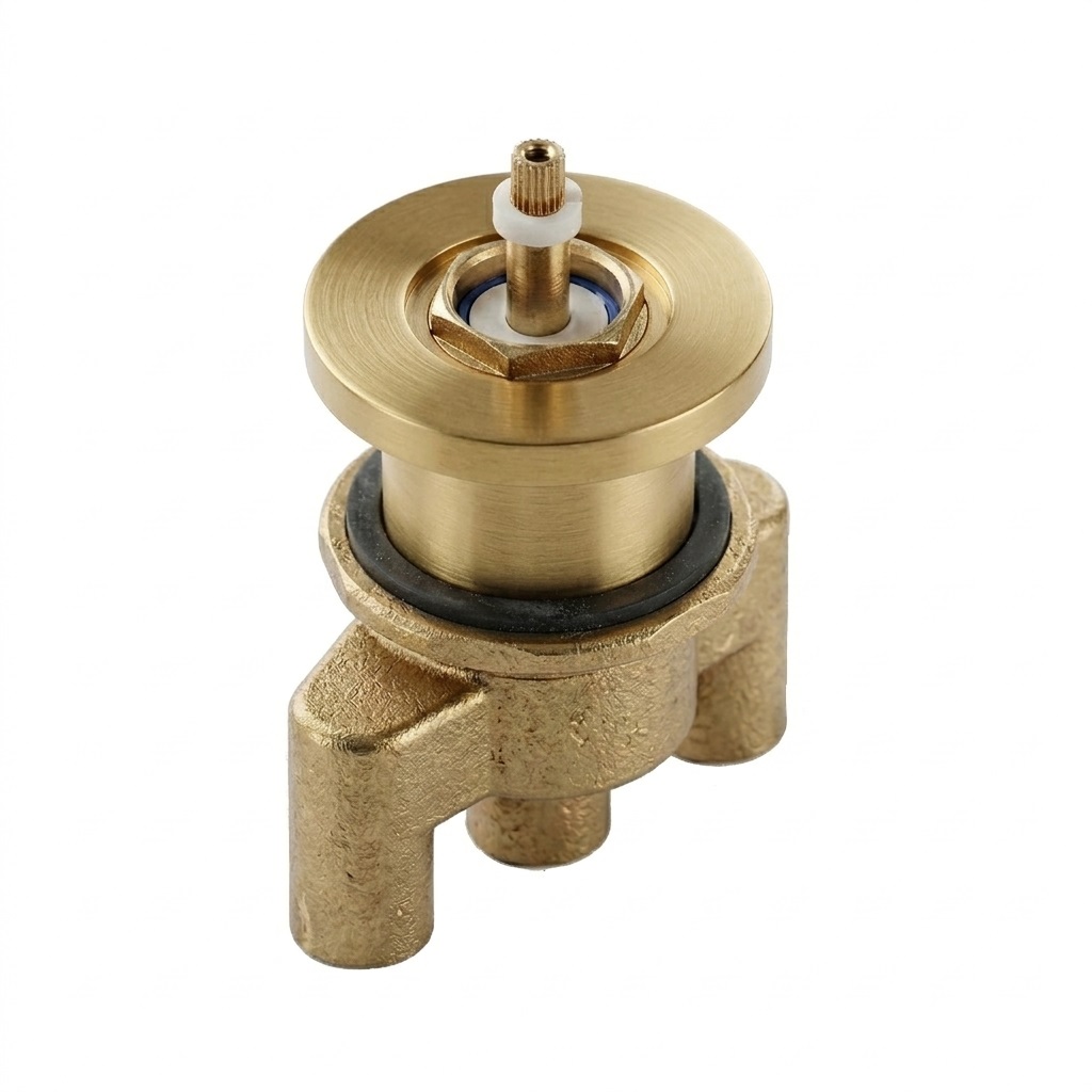 Empotrado de baño, oro cepillado