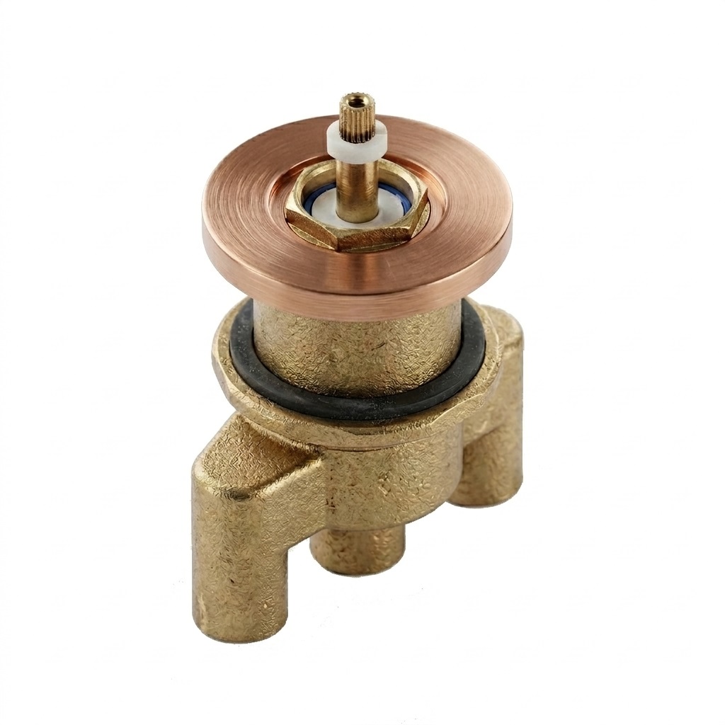 Empotrado de baño, cobre cepillado