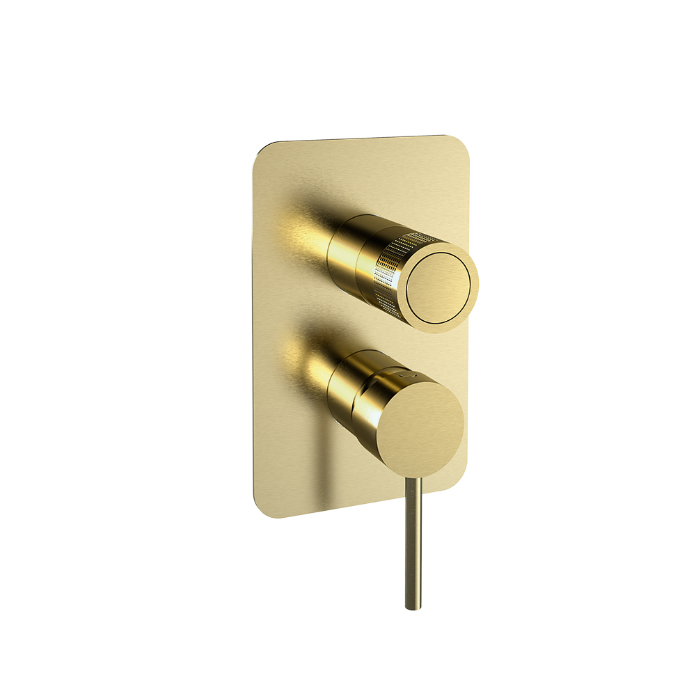 Empotrado de pared, oro cepillado