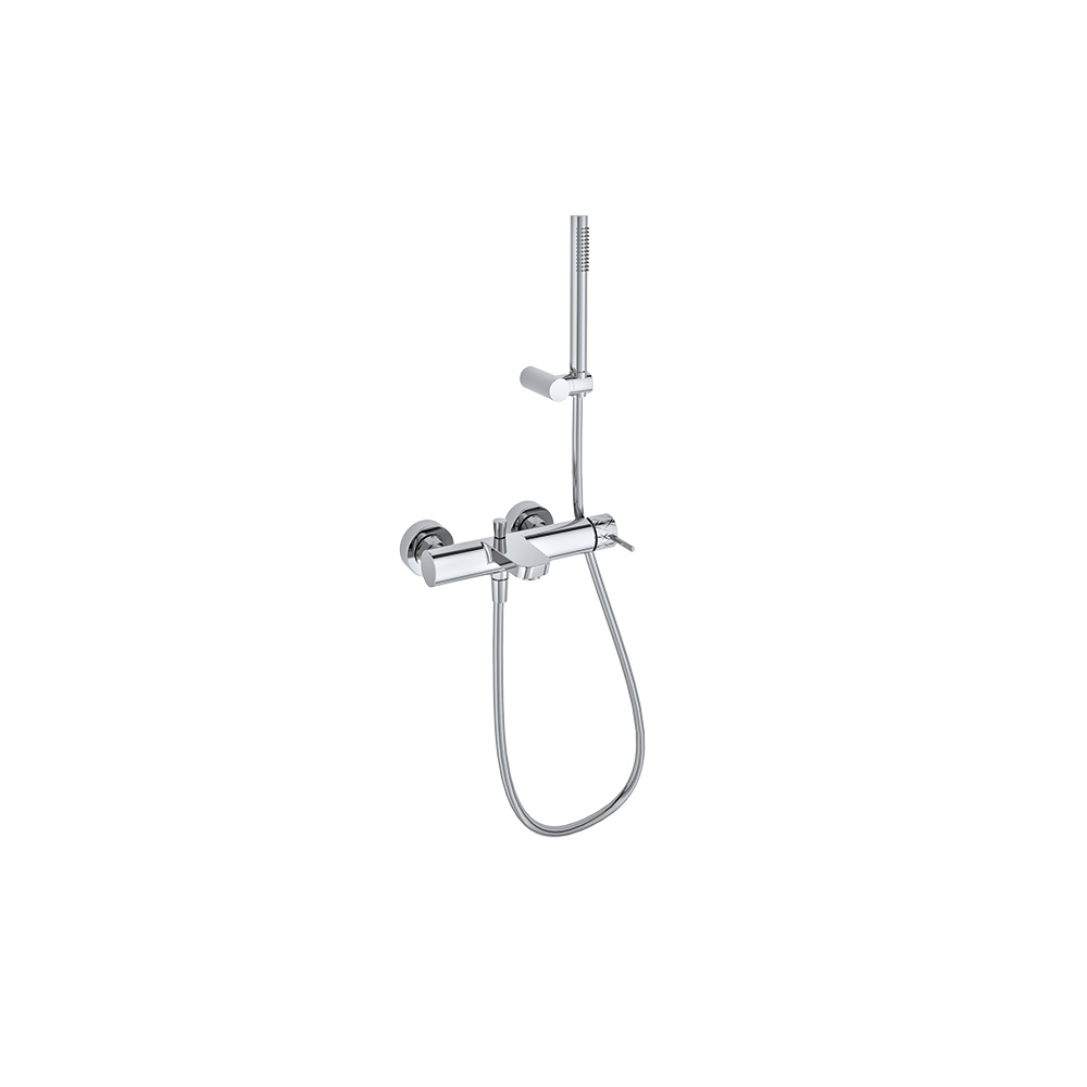 Odisea Joya, Einhebel-Wannenfüll- und Brausebatterie mit Brauseset, chrom