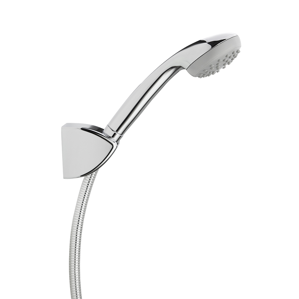 Conjunto de ducha con ducha de mano y soporte de pared,cromo