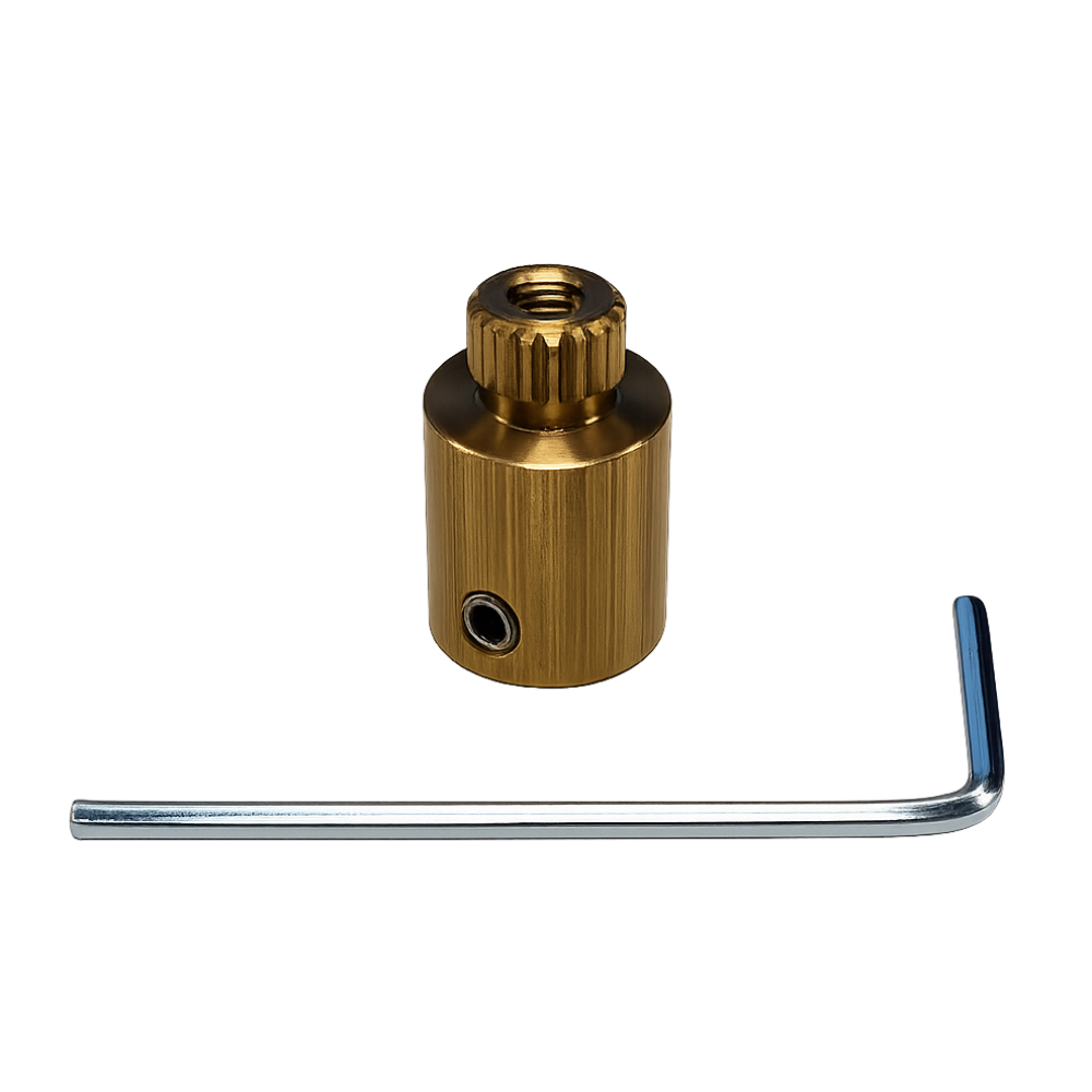 Adaptador estriado y llave de paso