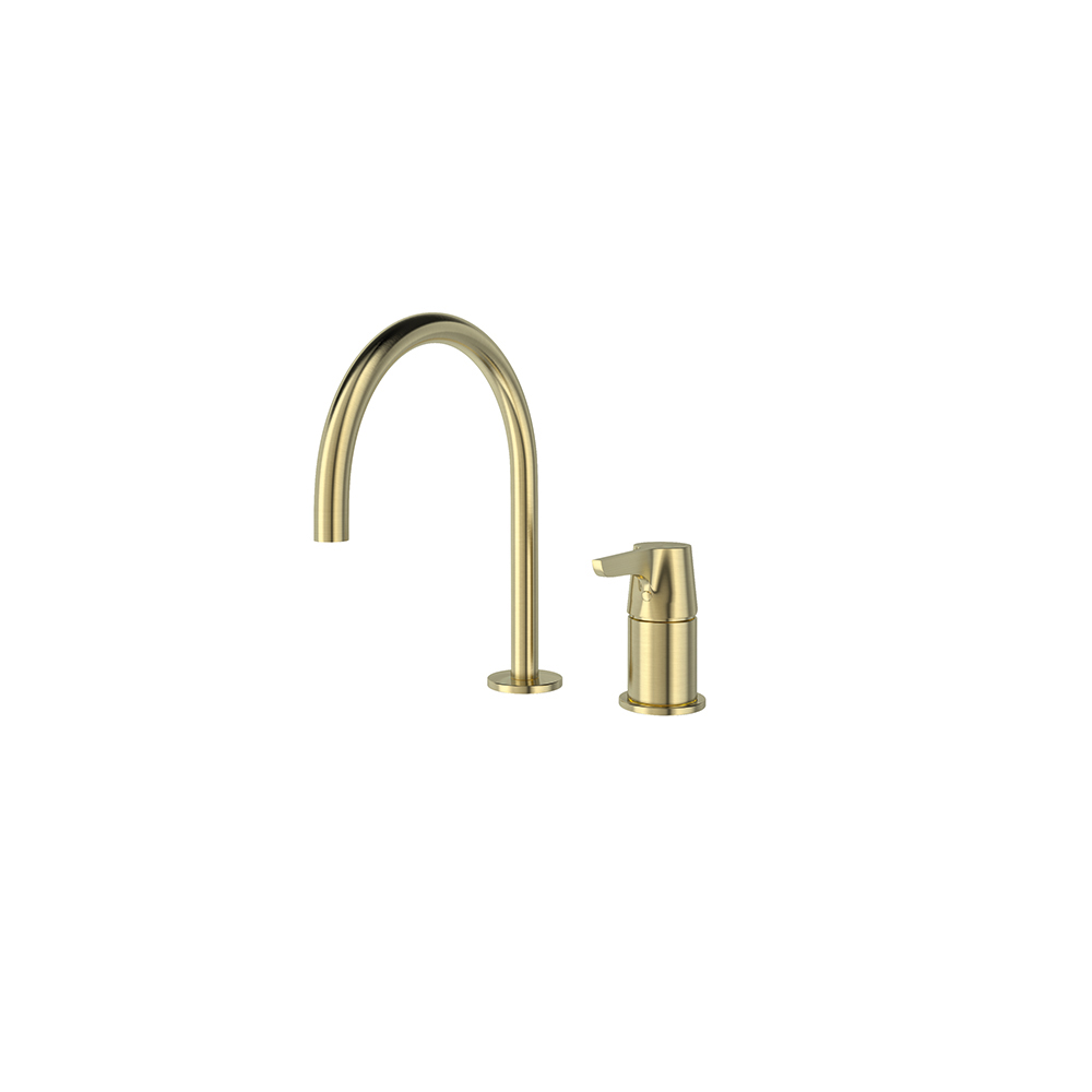 Adagio, countertop sink without sprayer and 240 mm spout, brushed gold