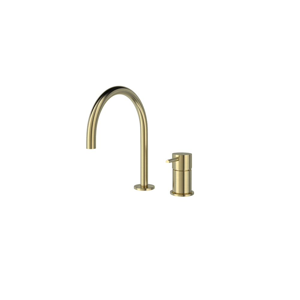 Odisea, pica de replà sense dutxeta amb canó de 190mm 8L, or raspallat.