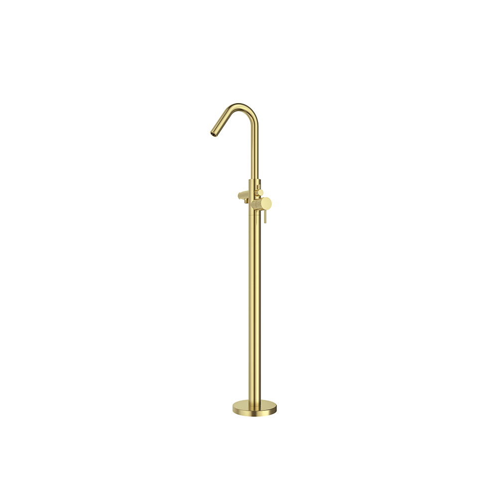 Odisea Joya,columna monomando para bañera,oro cepillado