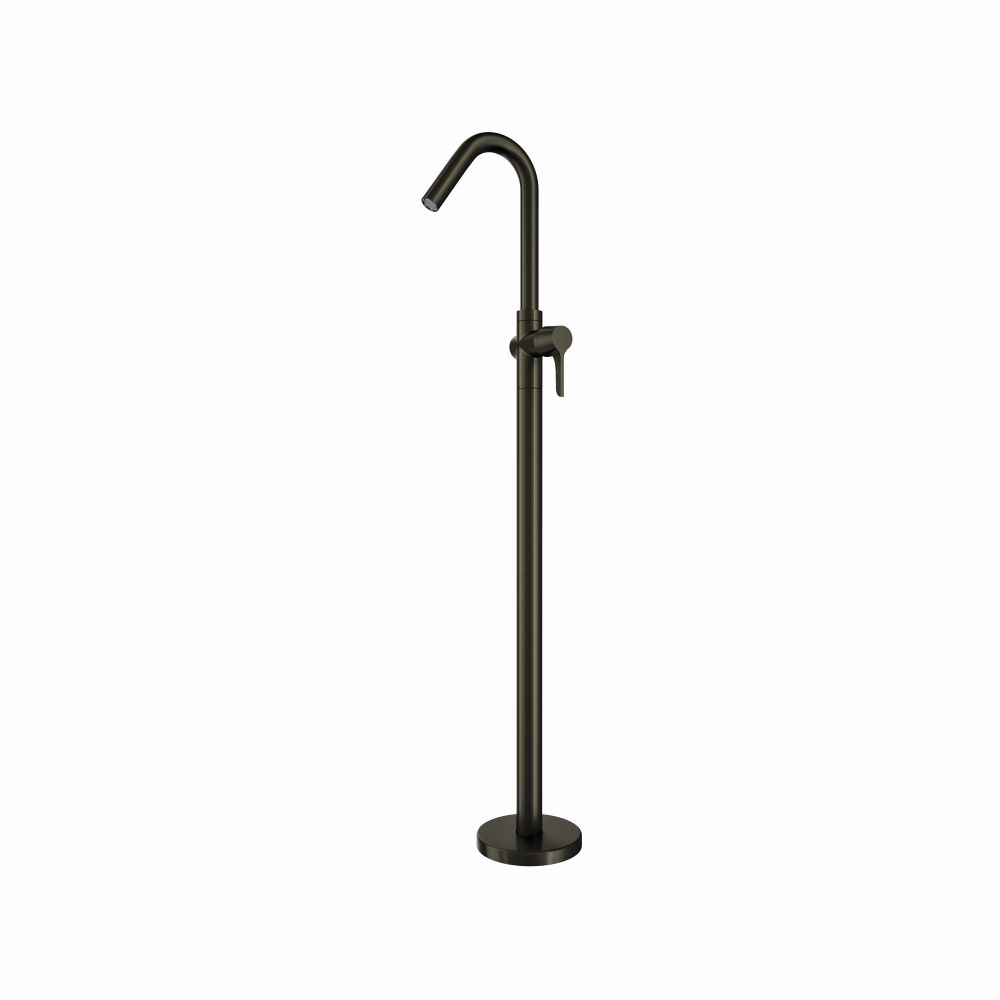 Adagio, mitigeur lavabo monocommande sur colonne, graphite
