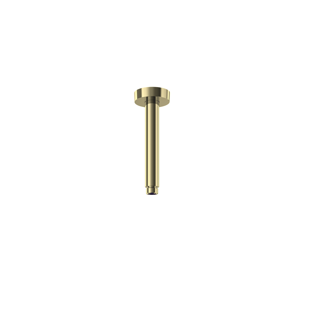 Brazo de ducha para techo redondo de 150 mm,oro cepillado
