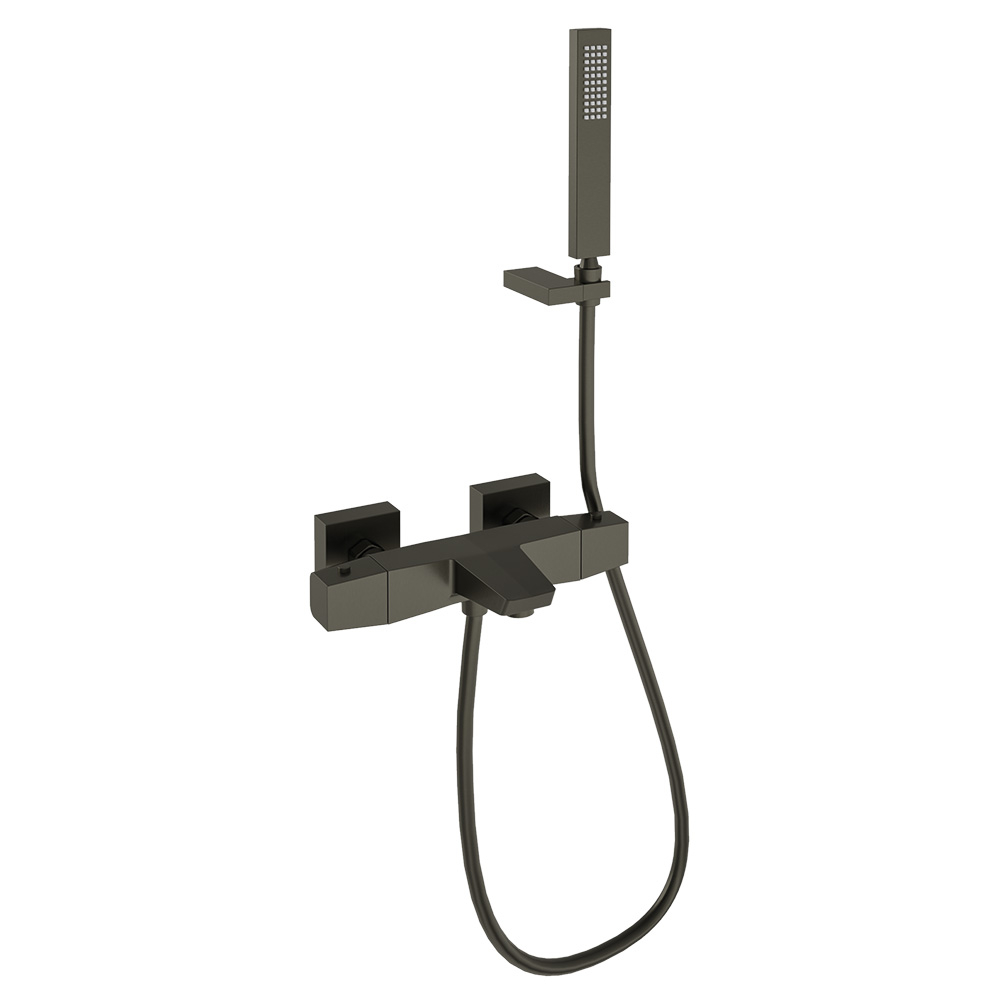 Prisma, thermostat pour baignoire-douche avec ensemble de douche, graphite