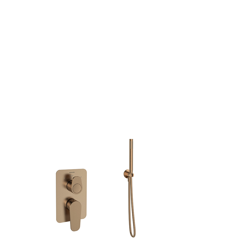 Alexia, conjunto monomando empotrado para baño, cromo