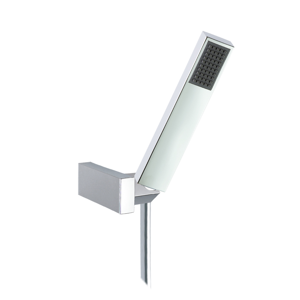 Conjunto de ducha con ducha de mano,flexible para ducha,y soporte de pared,cromo