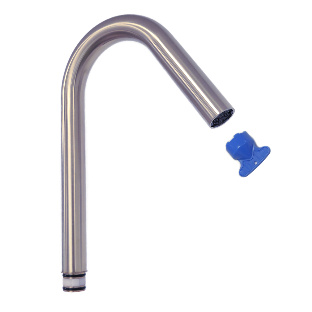 Caño, niquel cepillado