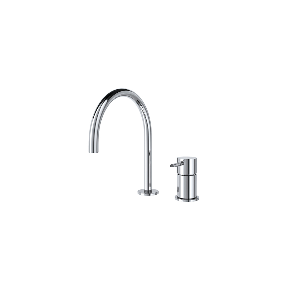 Odisea, fregadero de repisa sin duchita con caño 190mm 8L, cromo